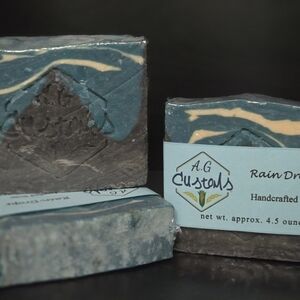 Hand Crafted Blue and Cream Soap Bar